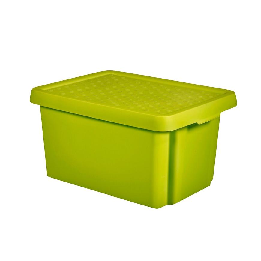 Box s víkem Essentials 16l zelený Curver Baumax
