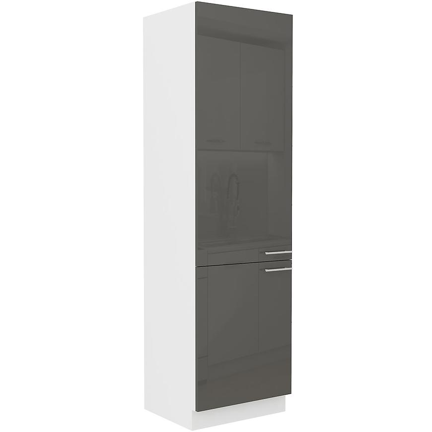 Kuchyňská Skříňka Lara 60dk-210 2f Bb Mdf Šedá Lesk Baumax