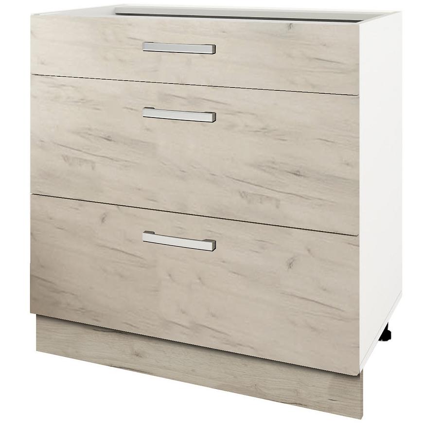 Kuchyňská skříňka Charlotte 60lcdr white/oak white craft Baumax