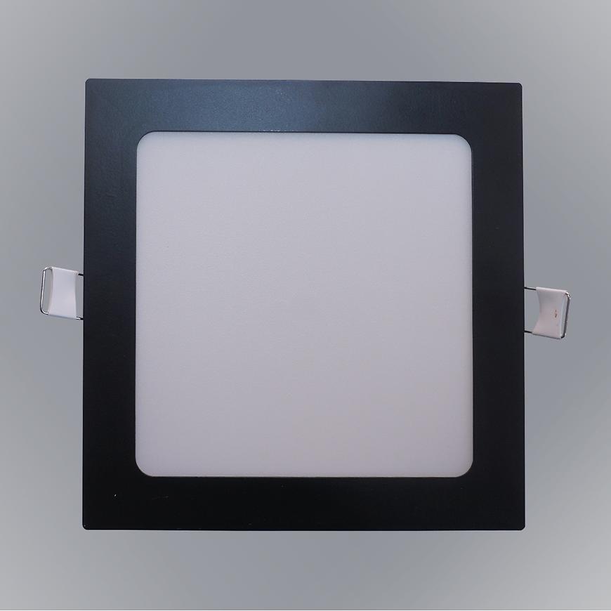 PANEL LED SQUARE 12W 4200K ČTVEREČNÍ ČERNÁ Baumax