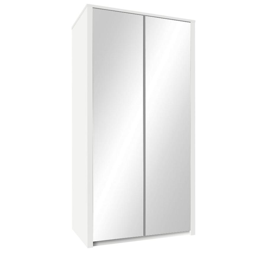 Skříň Maxim 2SD zrcadlo bílý Baumax