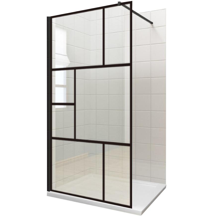 Sprchová zástěna WALK-IN NOTTE 90 x 195 černá Baumax