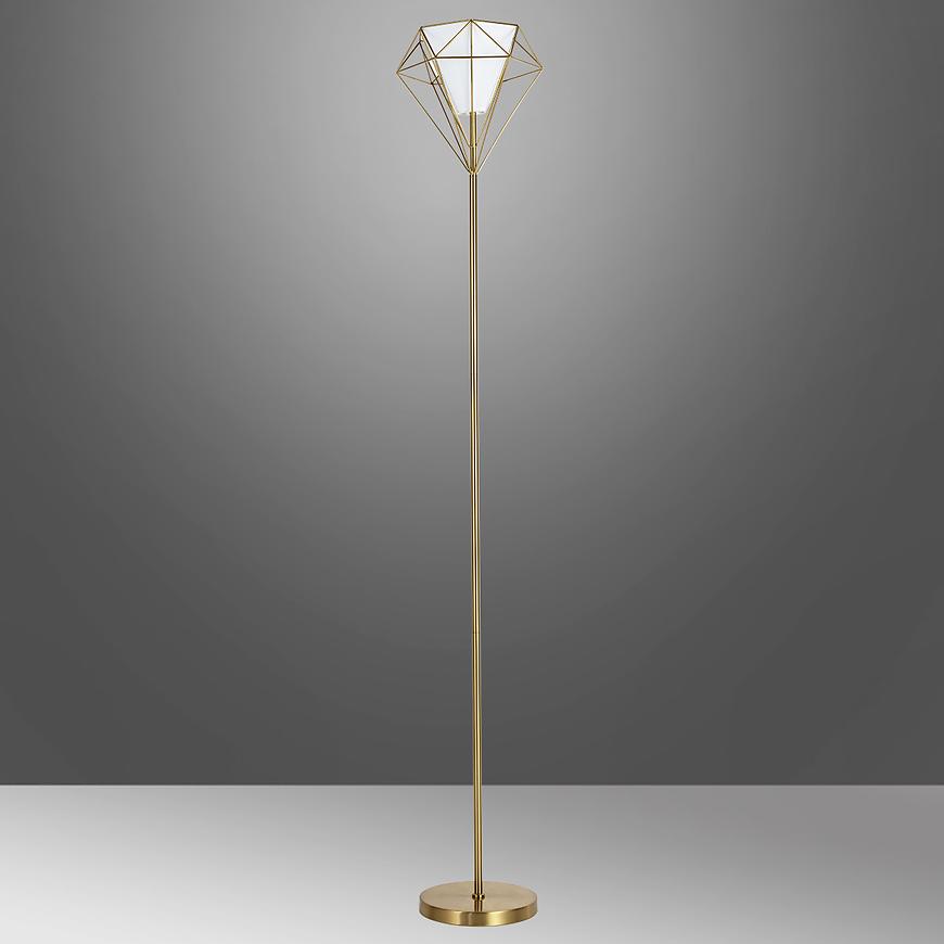 Stojací lampa Hira gold/white 1xE27 Baumax