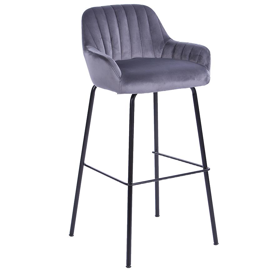 Barová Židle 2-170a Grey Velvet Lf-260-39 Baumax