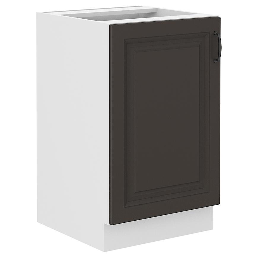 Kuchyňská skříňka STILO grafit mat/bílá 50zl 1f bb Baumax