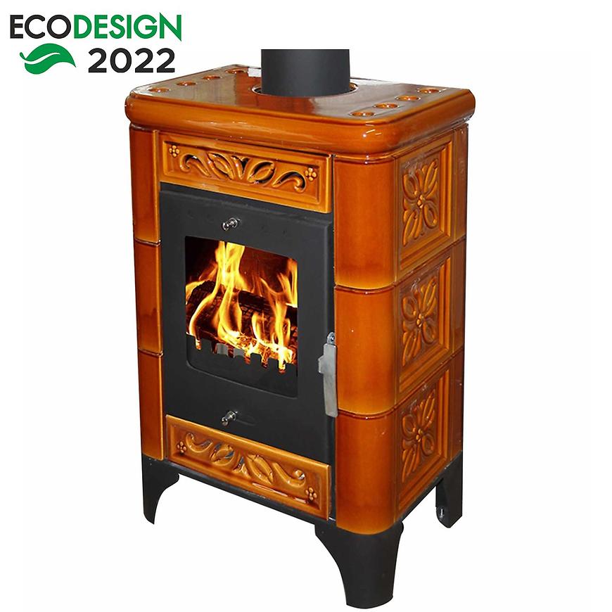 Kachlová kamna Belluno II goldbrown 6kw Domofire