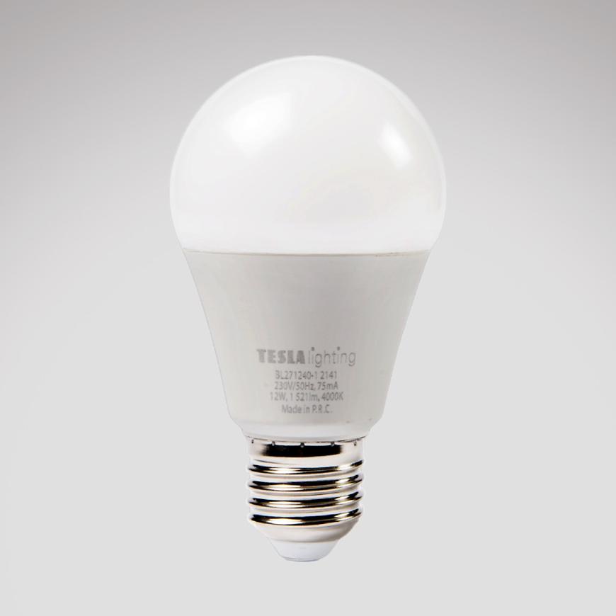 LED žárovka Bulb 12W E27 4000K TESLA LIGHTING