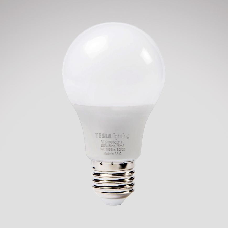 LED žárovka Bulb 9W E27 3000K TESLA LIGHTING