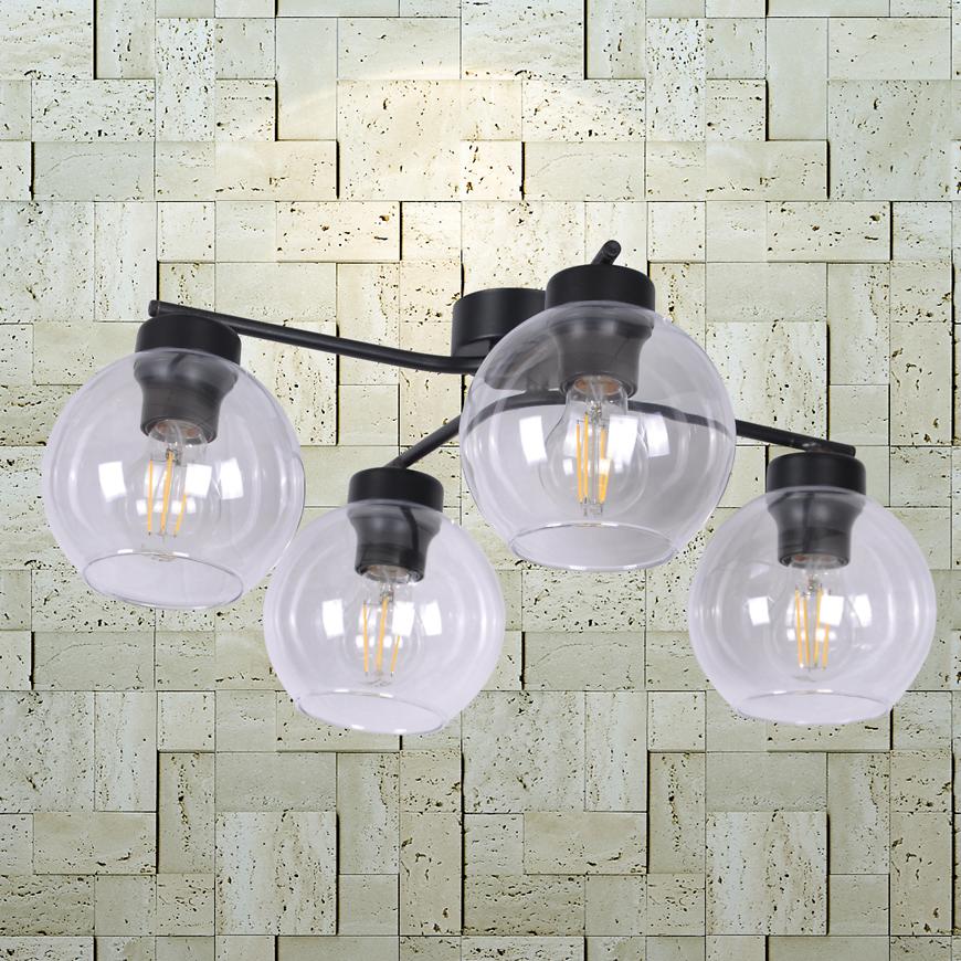Svitidlo Aiden 2 Černá/Průhledný K-2627 LW4 Baumax
