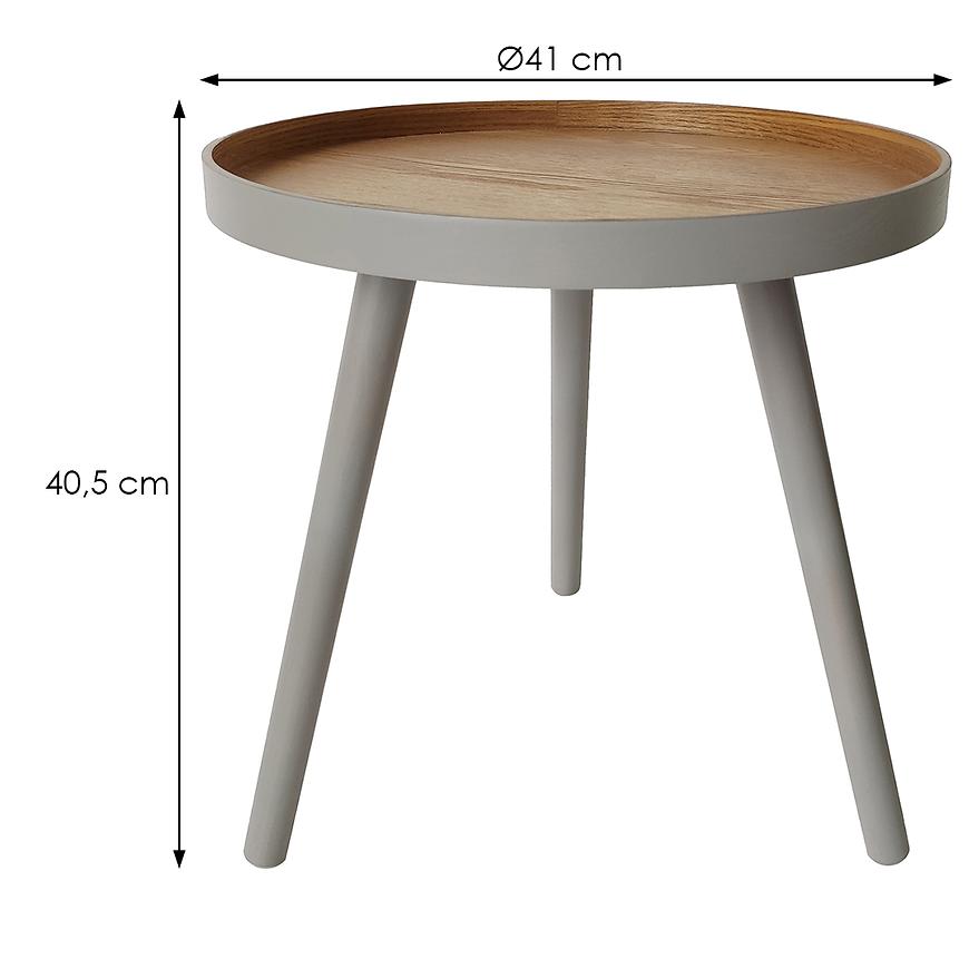 Konferenční stolek Calm šedá/borovice Baumax