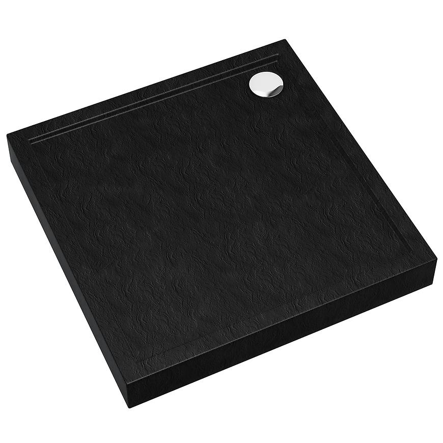 Vanička čtvercová Black Stone 80x80x12 Espera Plus AQM4630CST SCHEDPOL