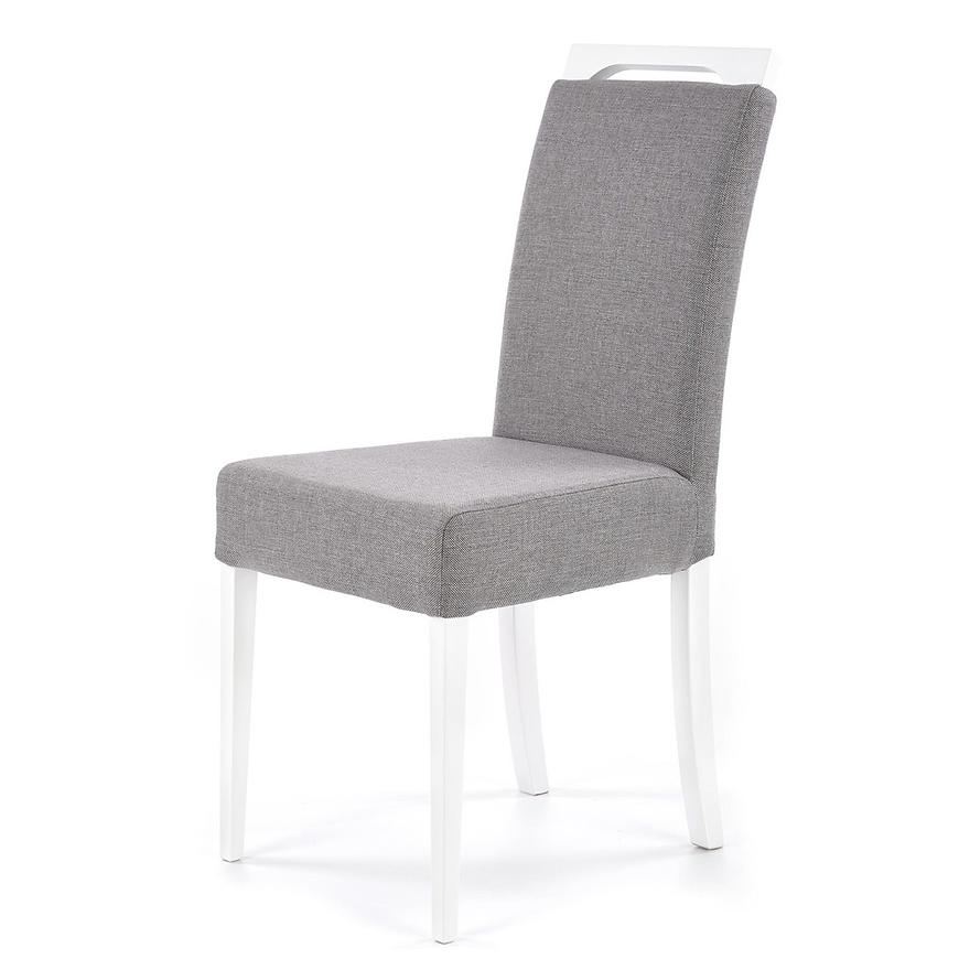Židle Clarion dřevo/samet bílá/inari 91 47x59x99 Baumax