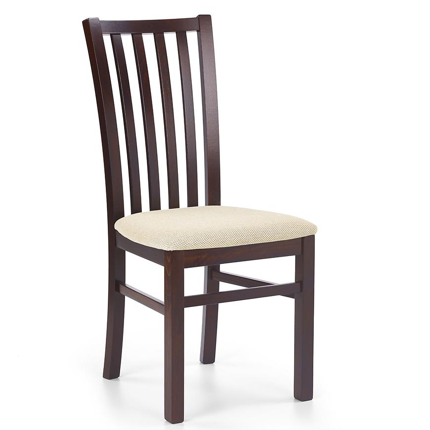 Židle Gerard 7 dřevo/látka tmavý ořech/torent béžová Baumax