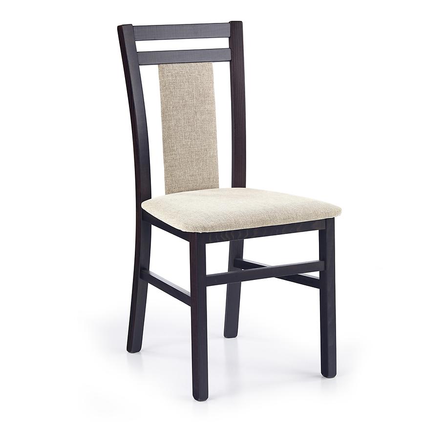 Židle Hubert 8 dřevo/látka wenge/vila 2 45x51x90 Baumax