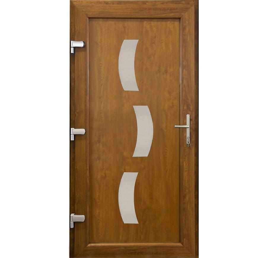 Vchodové dveře ZADAR D14 90L 98x198x7 zlatý dub Baumax