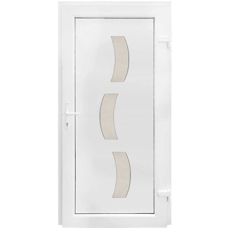 Vchodové dveře ZADAR D14 90P 98x198x7 bílý Baumax