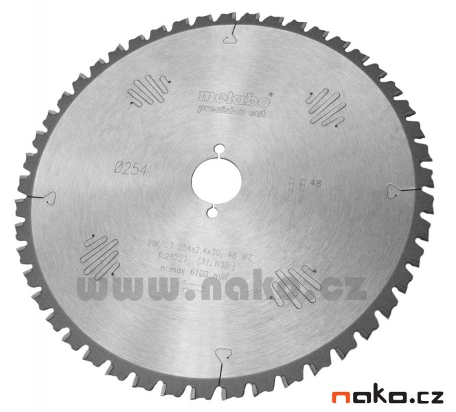 Metabo kotouč pilový 254x2