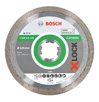 BOSCH diamantový řezný kotouč na keramiku 125mm X-LOCK