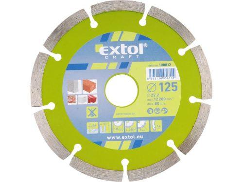 EXTOL CRAFT 108811 kotouč diamantový řezný segmentový 115x22