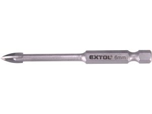 EXTOL PREMIUM 8801886 vrták na sklo a keramiku karbidový 6mm s šestihrannou stopkou