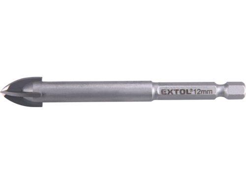 EXTOL PREMIUM 8801892 vrták na sklo a keramiku karbidový 12mm s šestihrannou stopkou