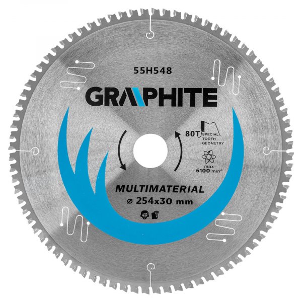 GRAPHITE 55H548 pilový kotouč 254x30mm Multimateriál 80TFZ na hliník