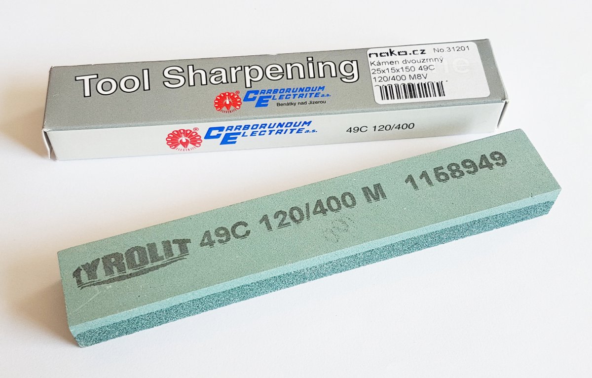 Kámen dvouzrnný 25x15x150 49C 120/400 M8V CARBORUNDUM