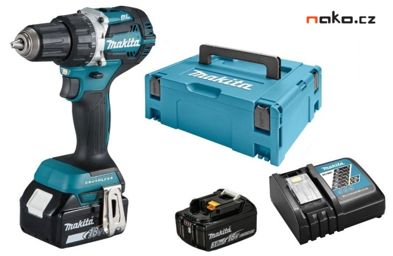 MAKITA DDF484RFJ aku bezuhlíkový šroubovák Li-ion LXT 18V/3
