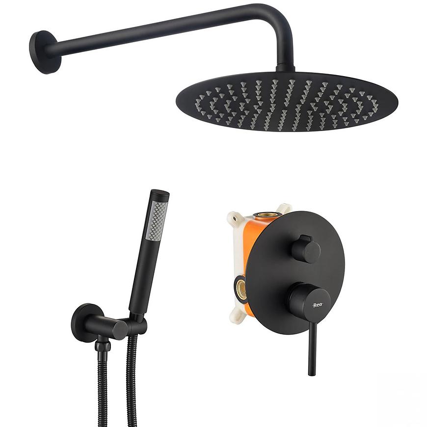 Podomítkový sprchový set Lungo Rea P4100 černý Baumax