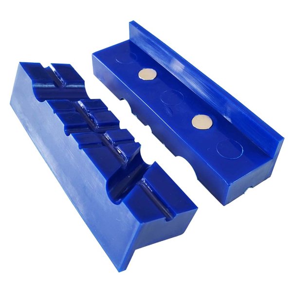 MAGG 080222 plastové vložky čelistí SOFT 115mm magnetické s drážkami 2ks