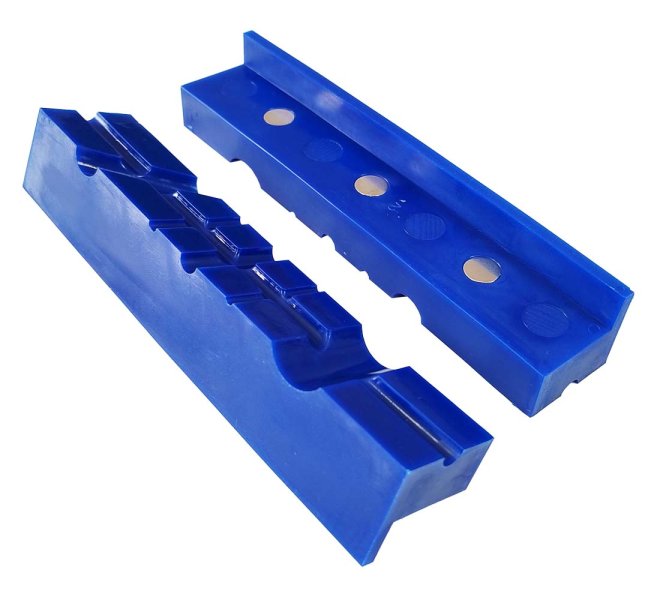 MAGG 080223 plastové vložky čelistí SOFT 155mm magnetické s drážkami 2ks