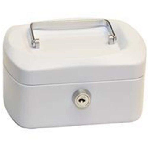 Ocelová pokladnička bílá 155x120x90mm TS.0140.C Richter Czech