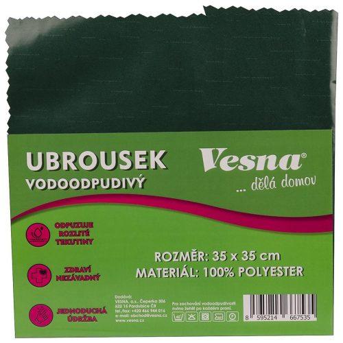 Ubrousek 35x35 vodoodpudivá úprava tm. zelená Vesna