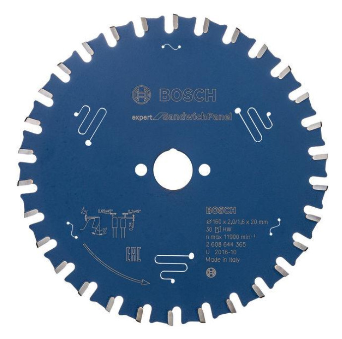 BOSCH pilový kotouč EX SH H 160x20-30 Expert for Sandwich (sendvič) Panel 2608644365