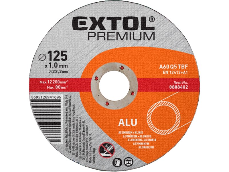EXTOL PREMIUM 8808402 kotouč řezný na hliník 125x1