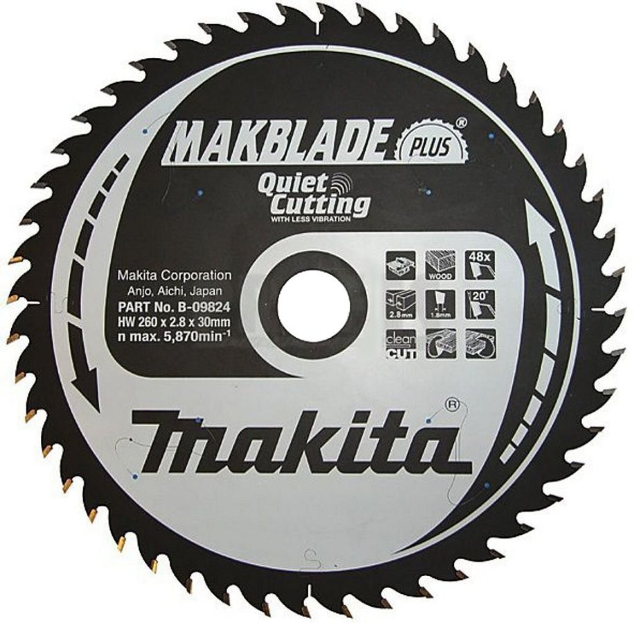 MAKITA B-08850 vidiový pilový kotouč 300x2