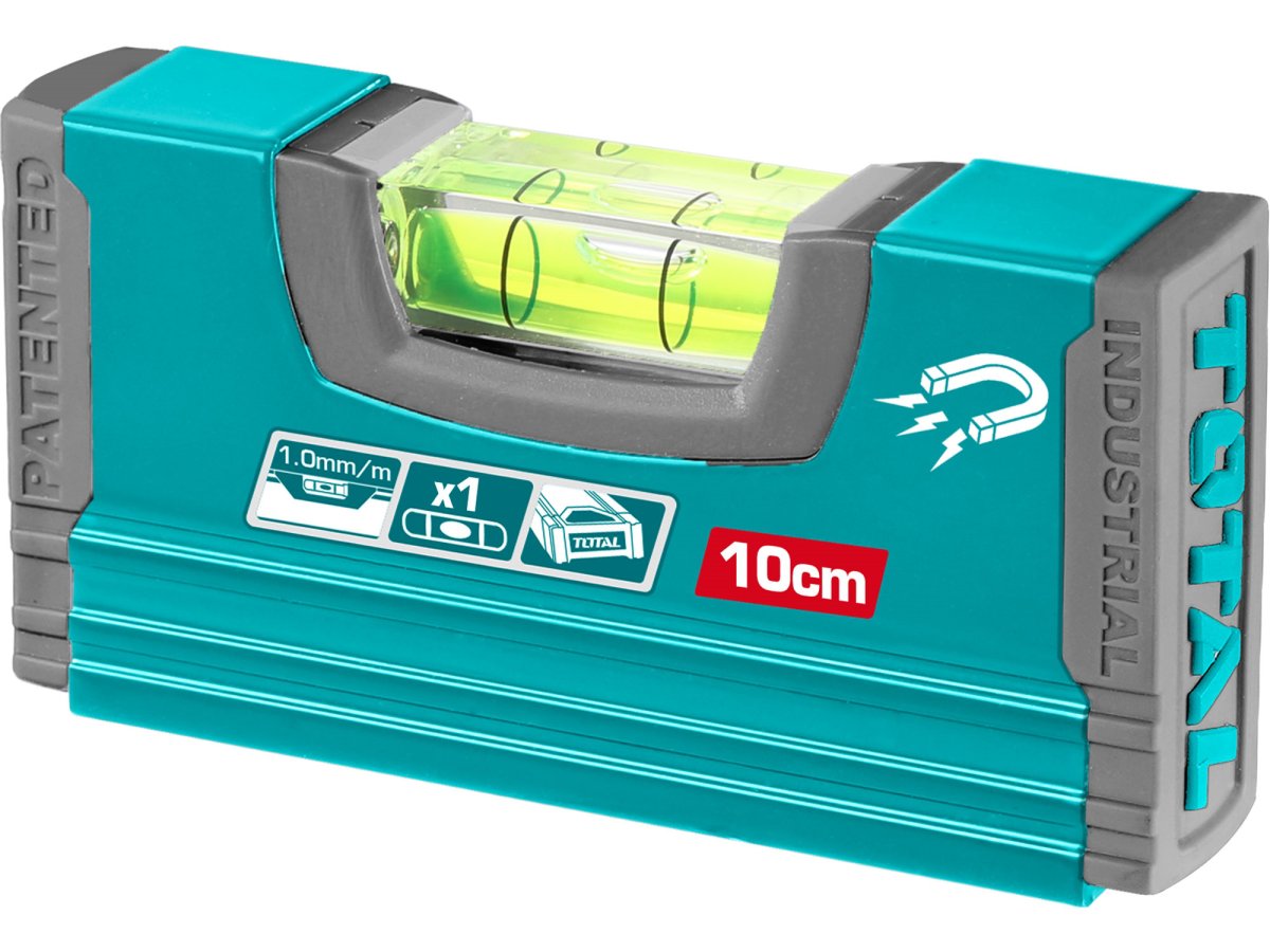 TOTAL TMT20105M mini vodováha magnetická 10cm Industrial