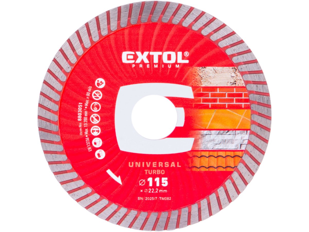 EXTOL PREMIUM 8803051 kotouč diamantový 115x22