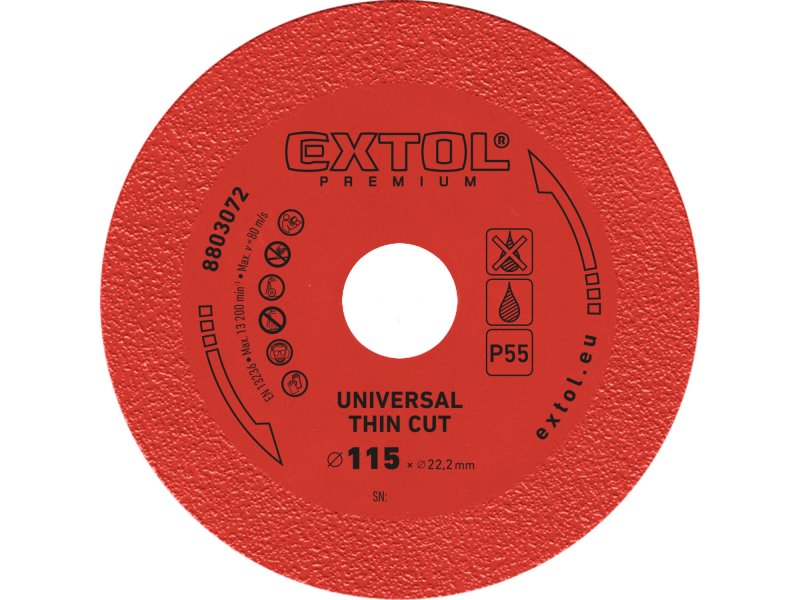EXTOL PREMIUM 8803072 kotouč diamantový 115x22