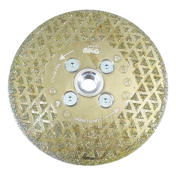 MAGG Profi DKRBE115M14 diamantový kotouč RB 115mm řezný a brusný M14