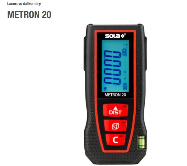 SOLA METRON 20 laserový dálkoměr 20m 71024501